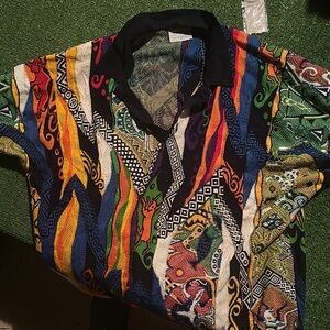 COOGI Multicolor Knit Polo RARE